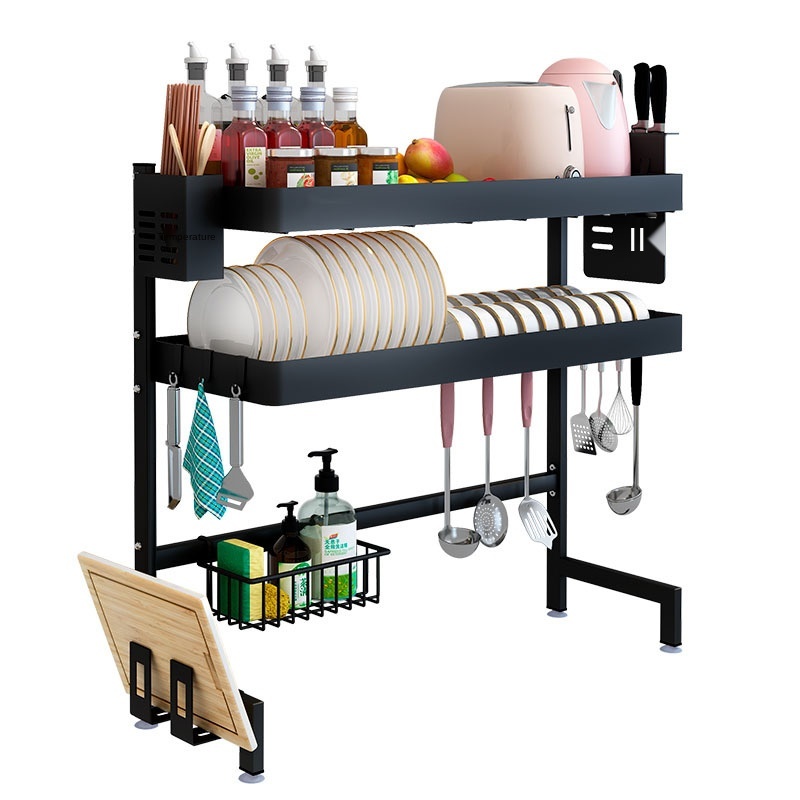 Hot Selling Sink Drainer Dish Drying Rack Stainless Steel Kitchen Sink Rack Storage Shelves Dish Holder