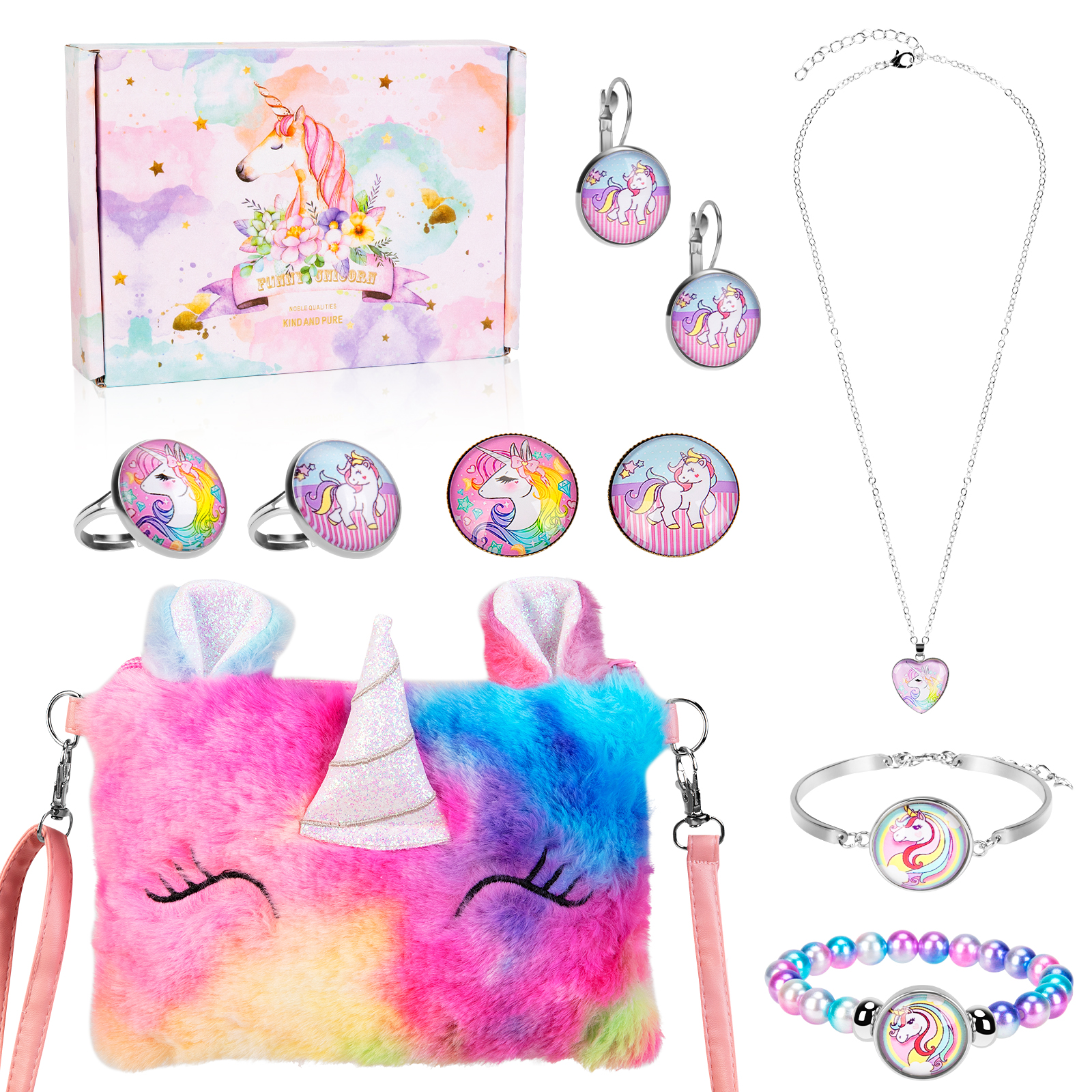 Guaranteed Quality Proper Price Unicorn Necklace Holiday Gift Set