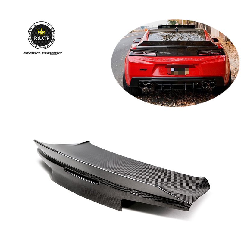 Для 2016-2018 Chevy Camaro 6 ST стиль углеродное волокно Decklid/багажник с спойлером