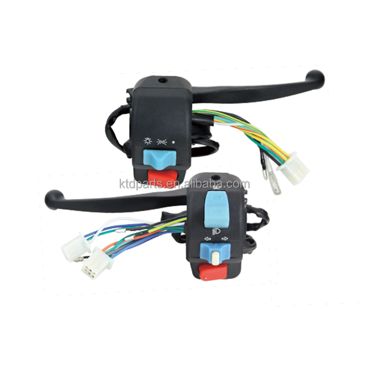 KTD GY6 50 Hot Sale Motorcycle Handle Parts 50cc Scooter Handlebar Switch Flameout Button Assy