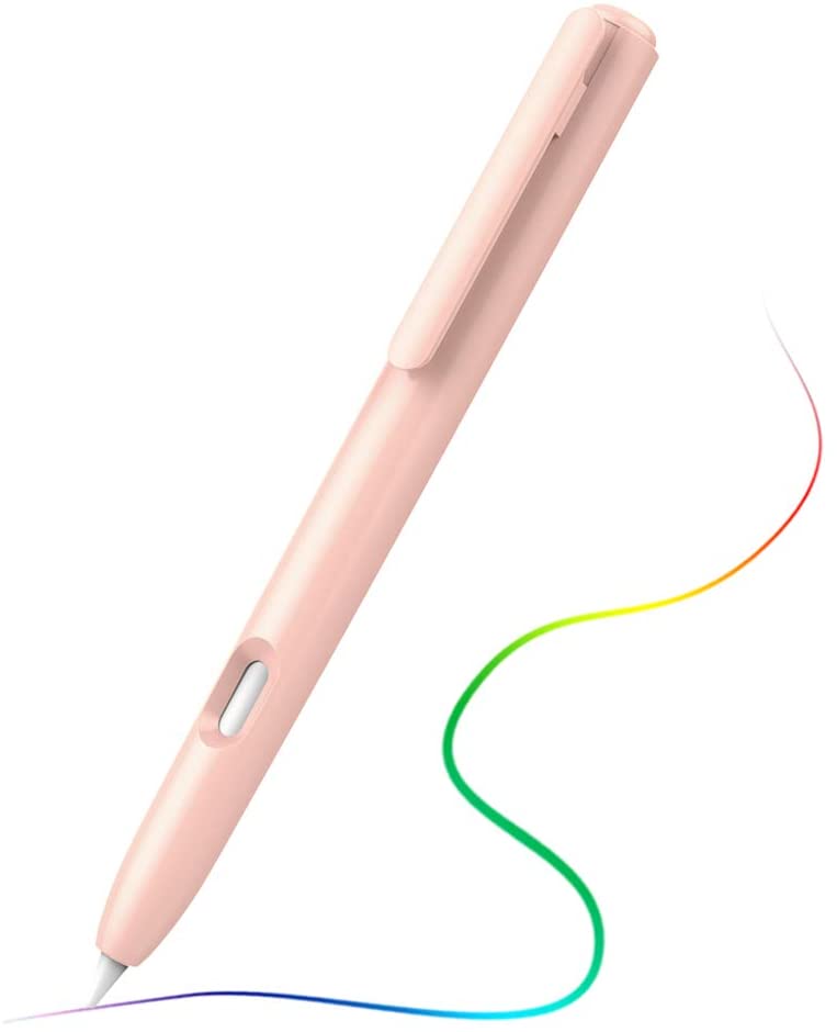 TiMOVO Pencil Holder Case Fit Apple Pencil 2nd Generation, Anti-Scratch Retractable Protective Pencil Case Fit iPad Air 4 2020