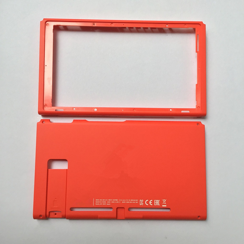Передний задний корпус для консоли Nintendo Switch, корпус для консоли Switch, красный корпус для замены