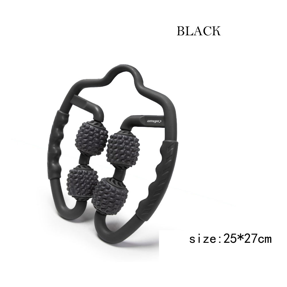 YINGPEI Round Circle Yoga Massager Roller Ball Calf Clamp Leg Foam Shaft Muscle Relax Massage