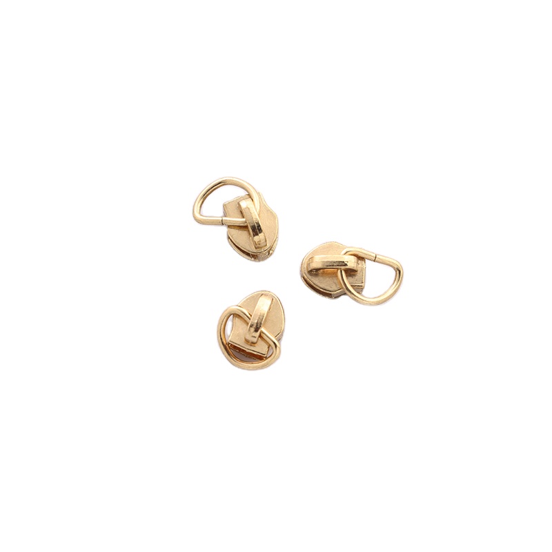 High Quality Nickel-free #3 #5 light gold zinc allopy unlock D- slider for bag metal zipper slider