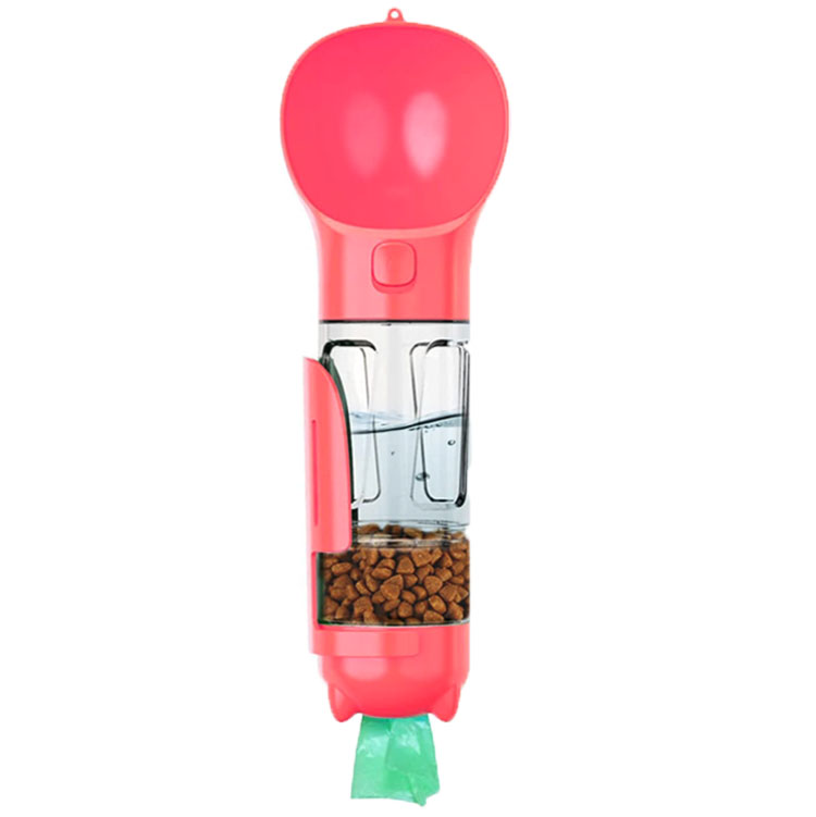4 Functions Hot Selling Pet Bottle For Outdoors Dogs Bottle Convenient Dog Water Bottle