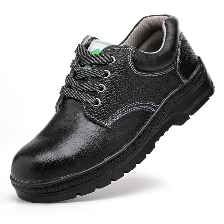 Wholesale Anti Prevent Puncture Industrial Construction Leather Work Boots Wide Winter Steel Toe Safety Shoes For Men