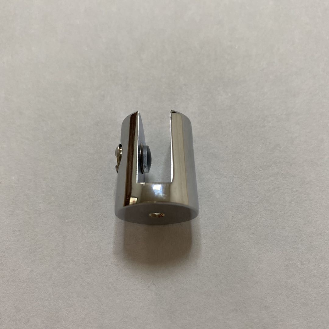 zinc alloy chrome finishing 6-8mm thickness glass support