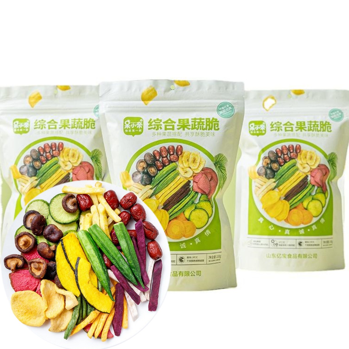Dai xiao di 100 грамм, вакуумные жареные хрустящие сушеные фруктовые и овощные чипсы, хрустящие сухофрукты и овощи