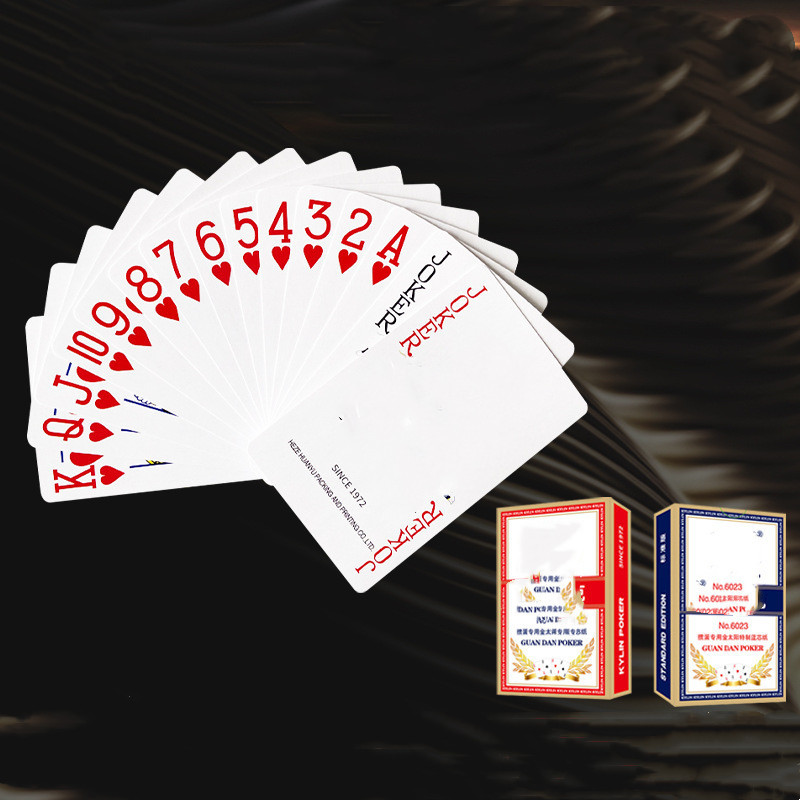 Custom Printing Luxury Two Sets Poker Playing Cards with Plastic Box and Sleeve