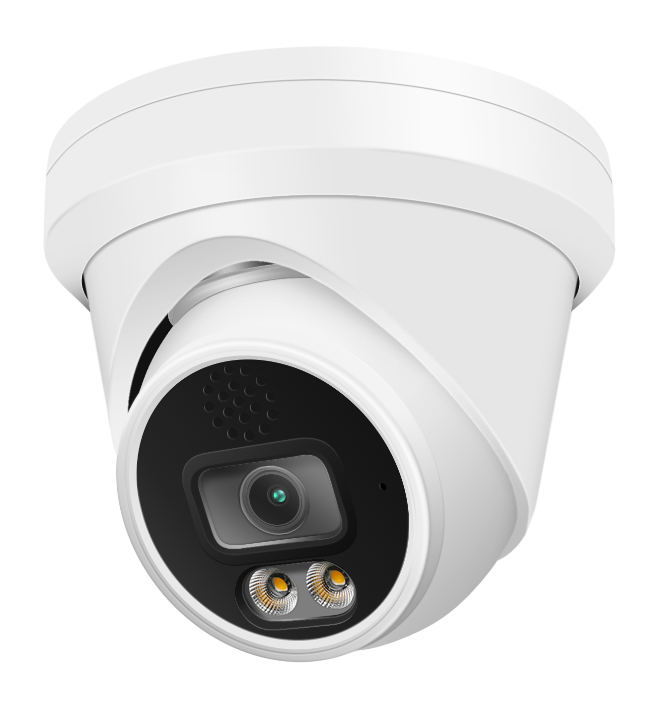 4MP Human Detection IR&warm-light Two-way Audio Dome Camera Waterproof Outdoor Security Lighting IP Network Camera