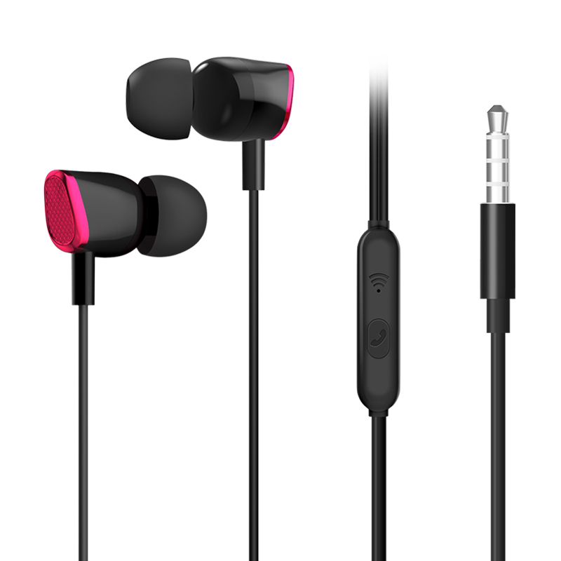 wholesale cheap 3.5mm wired earphone headphone with box in ear handsfree earphone