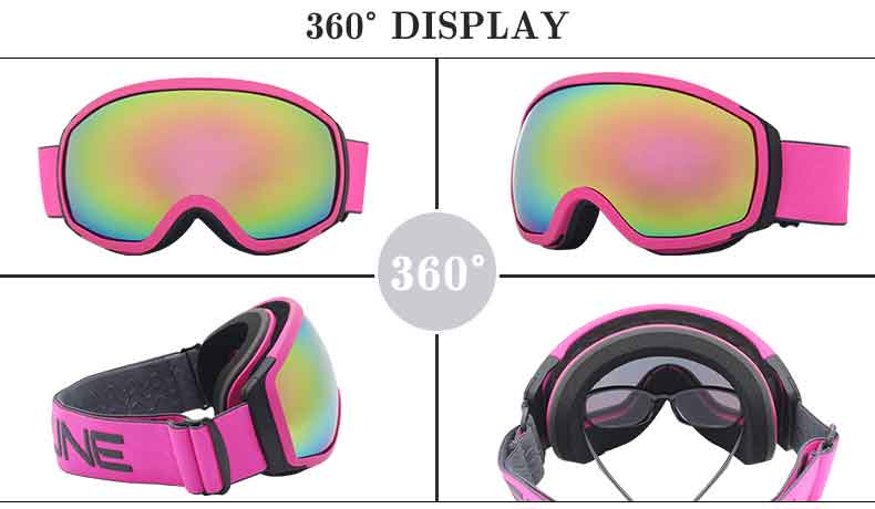 Best TPU frame snowboarding glasses anti scratch UV400 mirrored skiing goggles