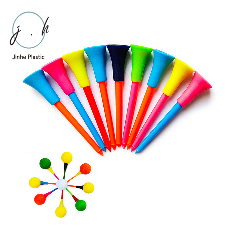 Custom Multy Color PVC PP Outdoor Training Sports Plastic Markers Golf Tee