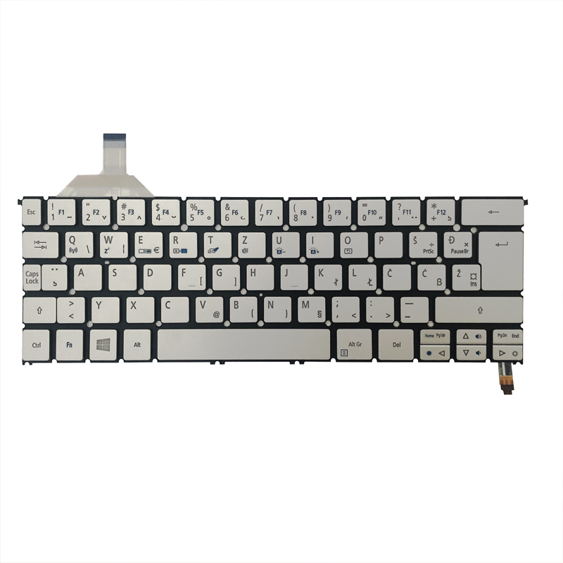 Подлинная Новый Компьютерные клавиатуры с подсветкой для Acer S7 S7-391 S7-392 SK CZ цвета: золотистый, Серебристый Ноутбук клавиатура без рамки