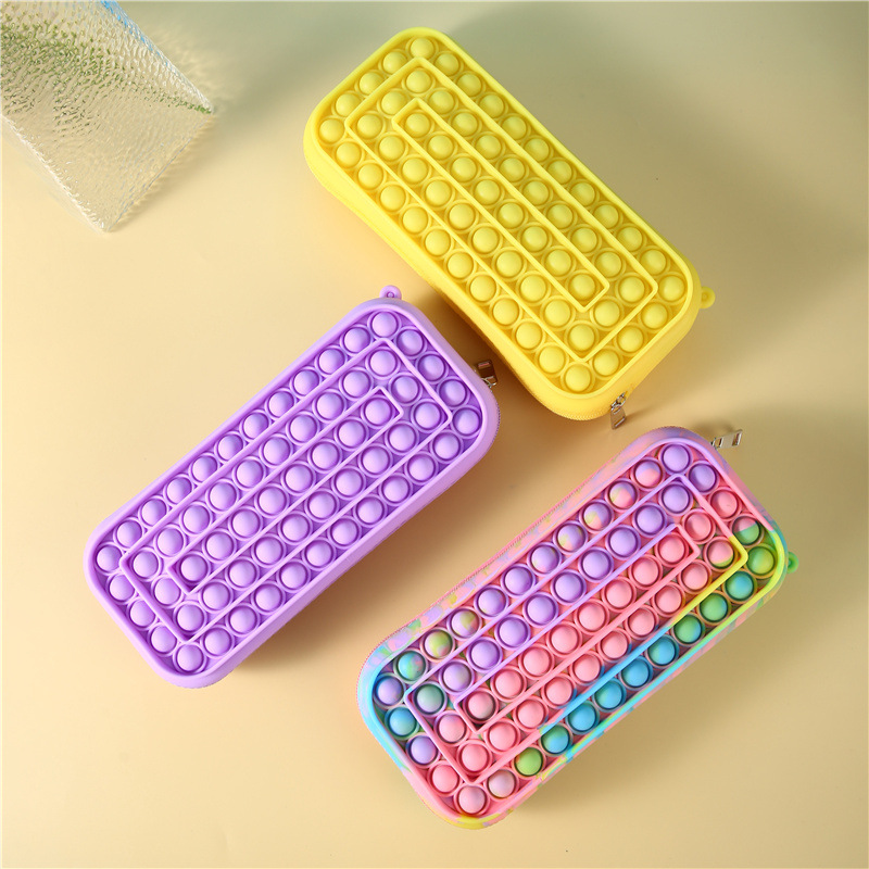 2021 Hot Jumbo Juguet Big Pops Its Fidget Toy Pouch Bag Halloween Christmas Gift Popping Popit Pencil Case