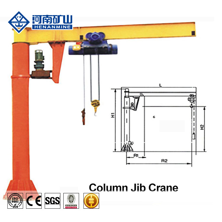 360 degree stone lifting crane Floor Mounted Jib Crane Supplier