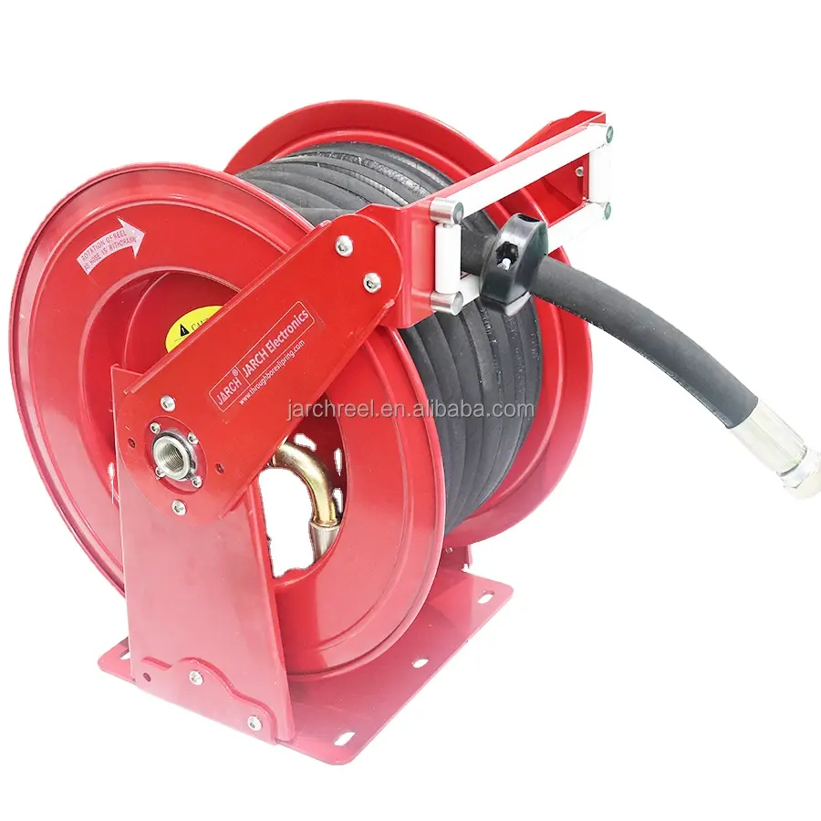 1'' inch 50 ft. retractable hose reel heavy duty hose reel for fuel truck