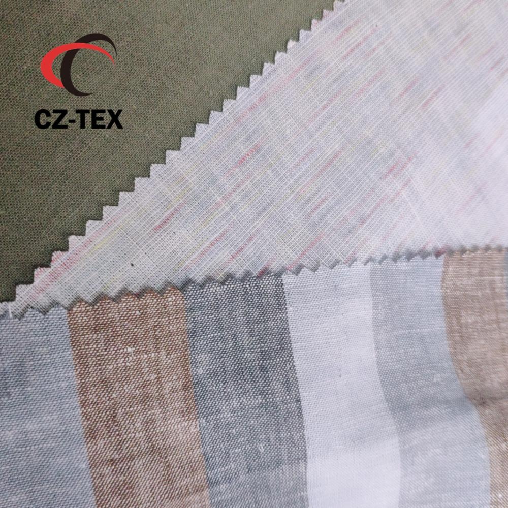 Soft hand feel linen cotton fabric for home textiles,shirts,dress