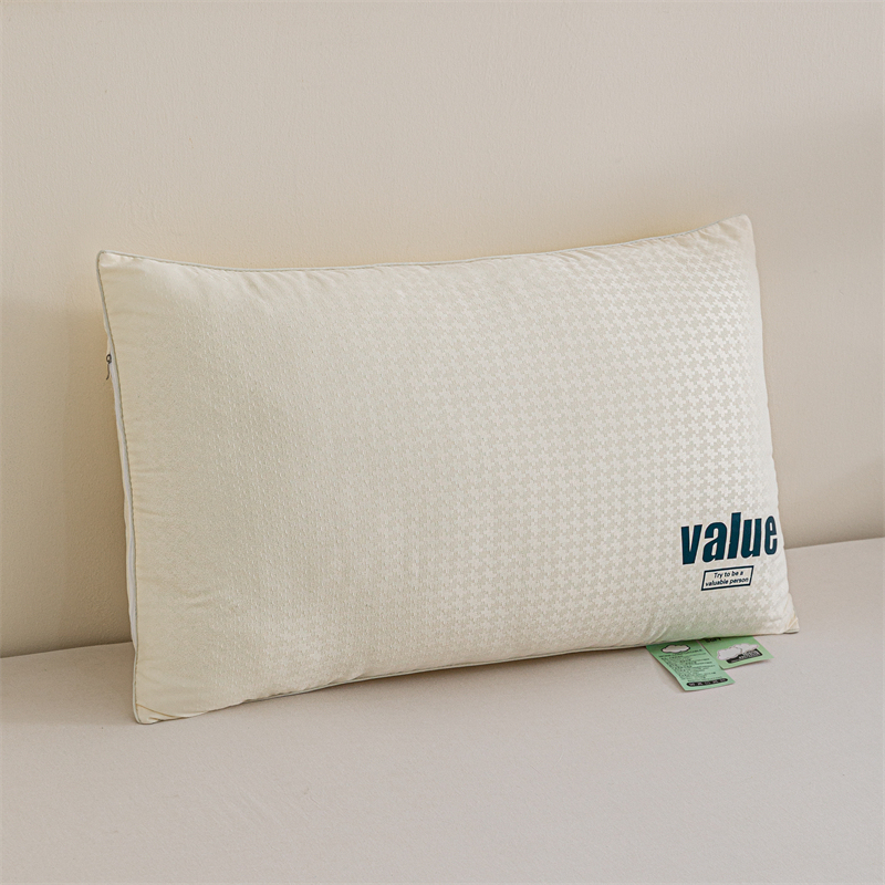 Wholesale Luxury Hotel Bed Pillows for Deep Sleep Healthy 200TC Solid Pattern Elegant Luxury Hotel Bed Accessories
