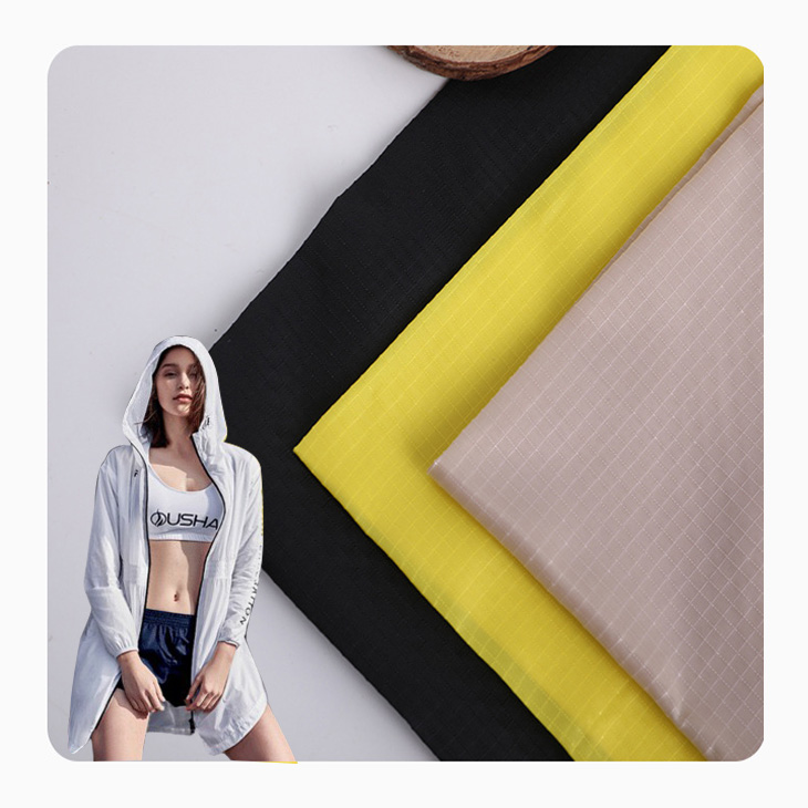 210T 70D четыре жилы ripstop woven100% ripstop нейлоновая тафта куртка пальто Парашютная ткань