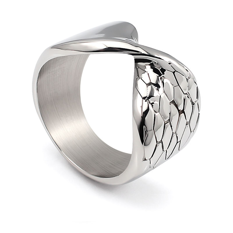 Stainless Steel Women Fashion Silver Ring Simple wholesale Jewelry Wedding Engagement Party Anniversary Hip hop Ring