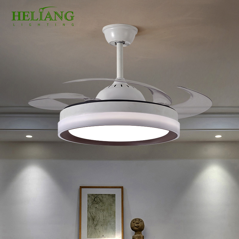 Multi Color Ceiling Fan Light Celing Light With Visible Fan Crystal Celling Fan With Lamp