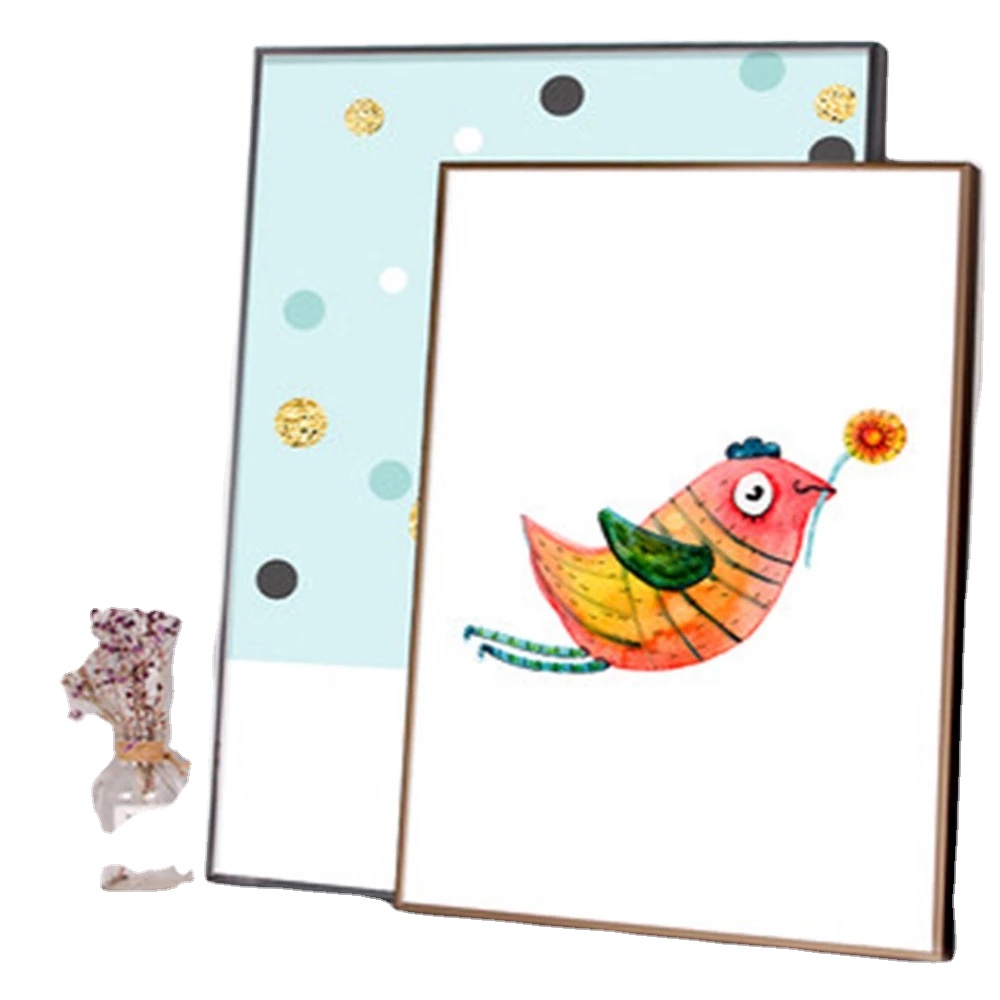 Home Decoration High Quality Aluminium Alloy No Plank And No Plexi Decorative Photo Frame