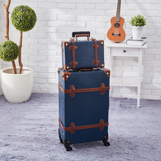Tsa Lock Travel Durable Pu Leather Practical Aliminum Trolley Suitcases Luggage for Kids
