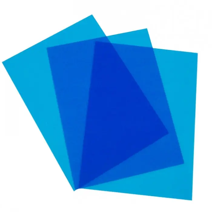 factory direct custom high quality A4 Eco Friendly transparent blue pvc account book binding cover
