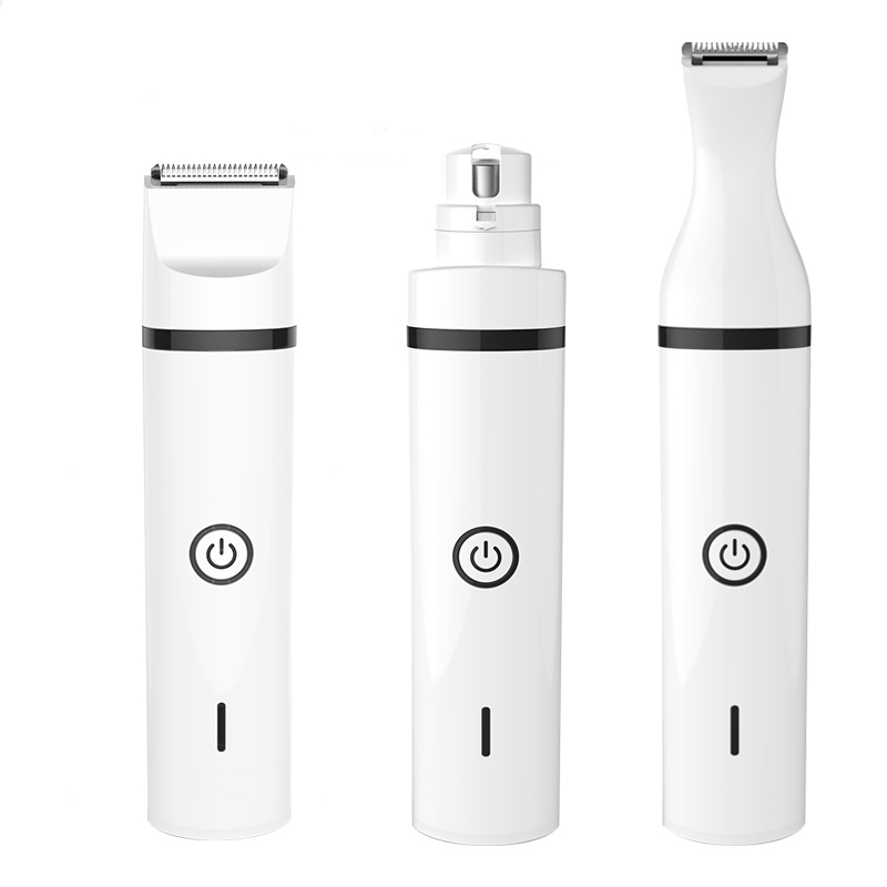 USB Rechargeable Electric Dog Pet Nail Hair Clipper Lighter Barber Hair Trimmer Grooming Remover Tools Kit