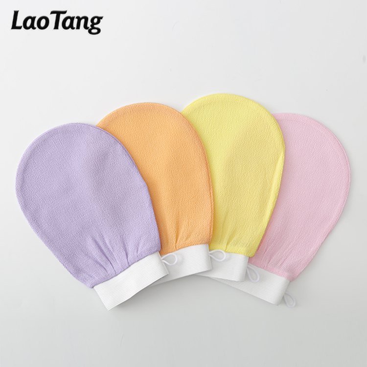 High Quality RTS Pink Exfoliating Glove Turkish Exfoliating Mitt