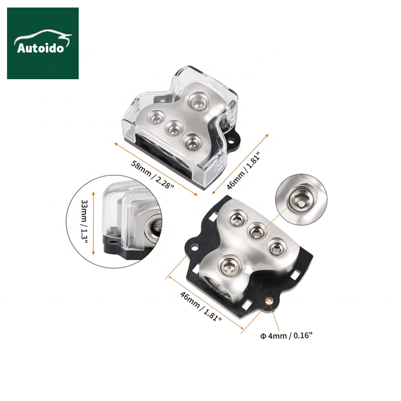 3 способа силовой распределительный блок, 0/2/4 AWG Gauge в, 4/8/10 датчик, автомобильный аудио стерео усилитель распределения соединительный блок для австралийский доллар