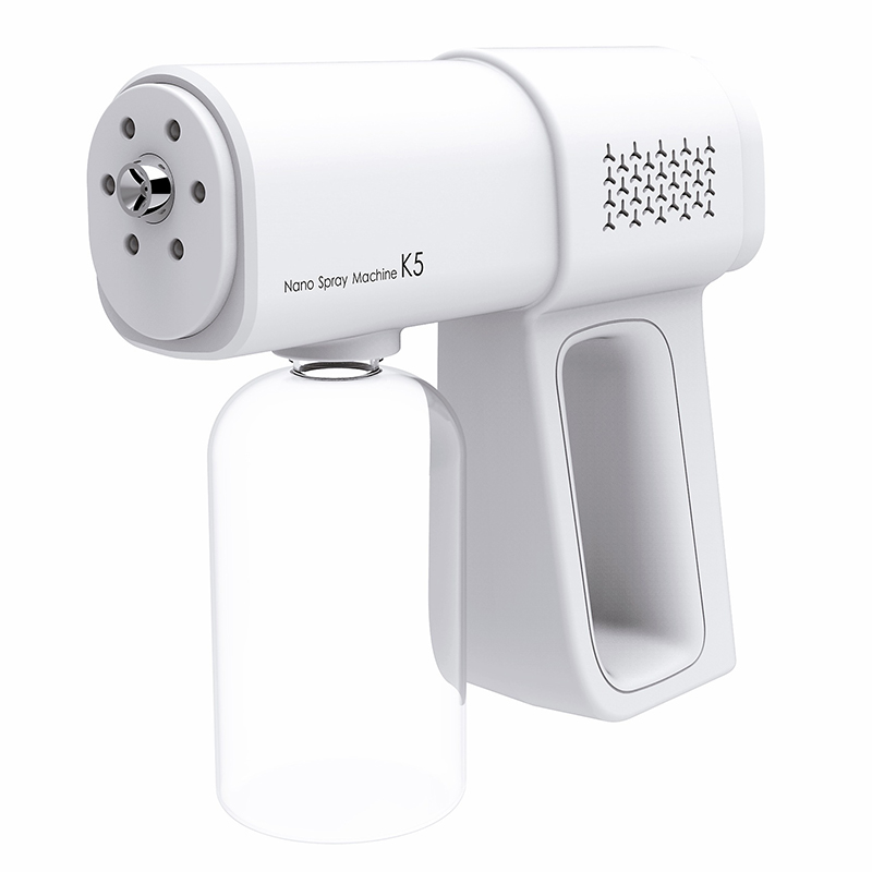 Wireless USB Blue Light Nano Spray Gun Fogger Machine Portable Cordless Steam Atomizing Sprayer Gun For Disinfecting