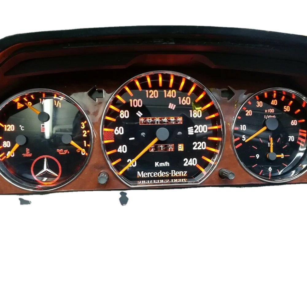Подходит для mercedes Benz W124 Спидометр Дерево орех крышка E200 E320 E500 200e 230e 300e хорошо используется