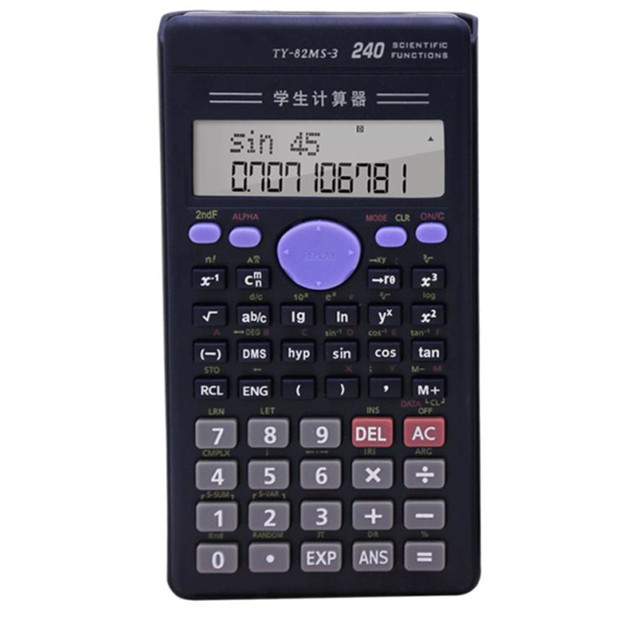 Portable Scientific Calculator Stationery School Office Multifunction Scientific Tool