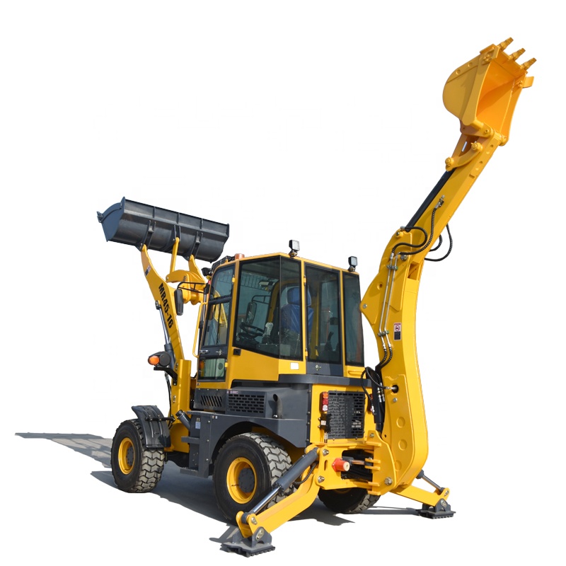 4 wheel drive new backhoe and loader mini tractor backhoe