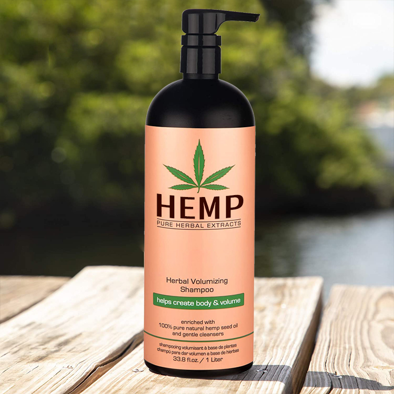 Органический пеньковый cbd шампунь чистый травяной экстракт волос Профессиональный Сертифицированный частный лейбл оптовая продажа натуральный