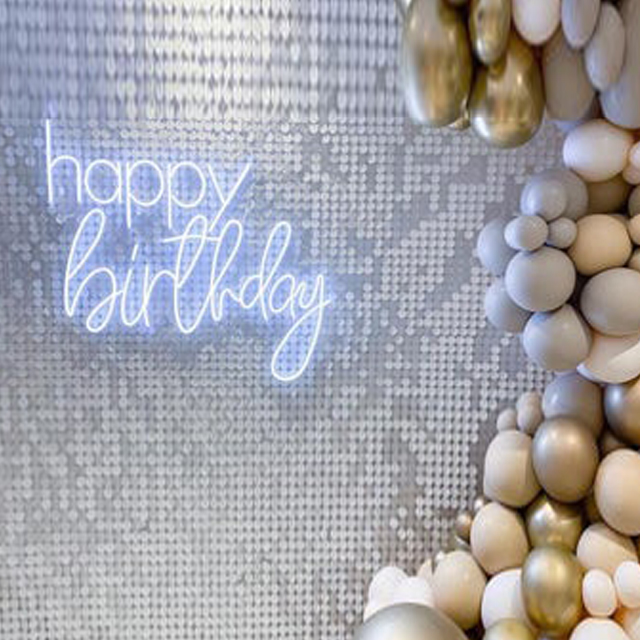B-neon Decorative Neon Lights Happy Birthday Rgb Happy Birthday OEM Customized For Neon Light