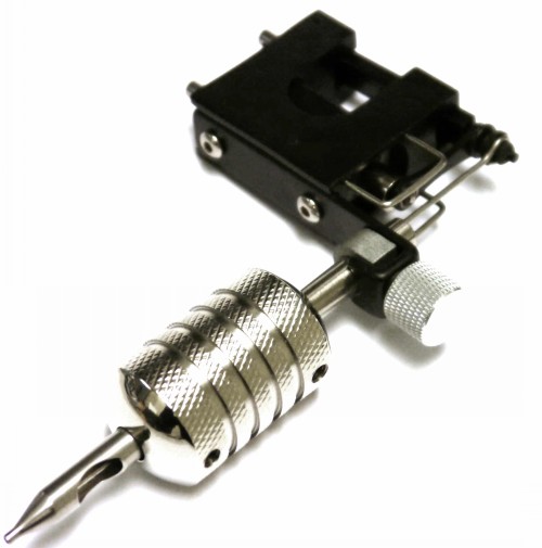 china OEM manufacturer CNC machining anodized aluminum self lock tattoo machine with grip by your drawing