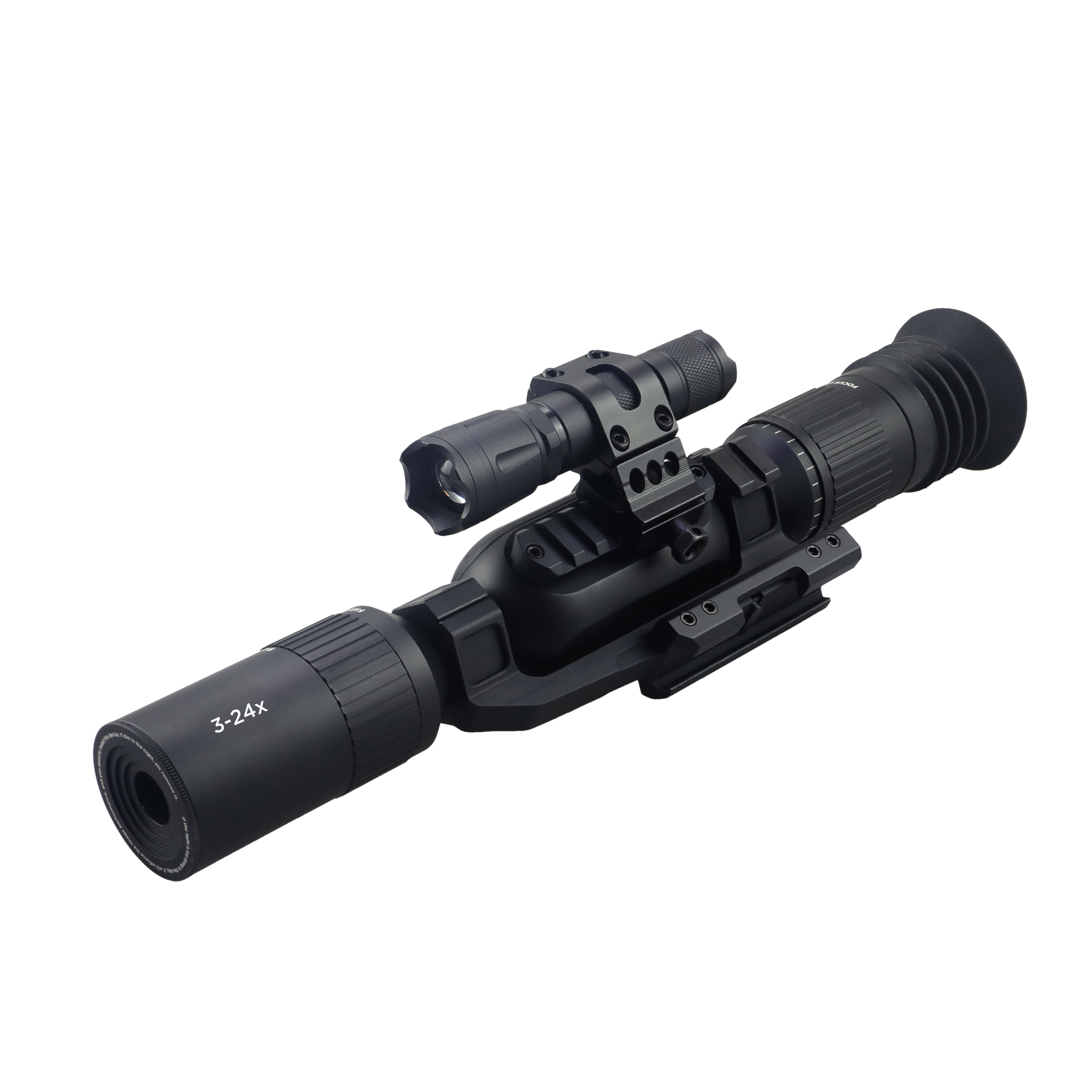 Spike 9002 3-24X Digital  Night Vision Monocular  Scope Set with Flashlight