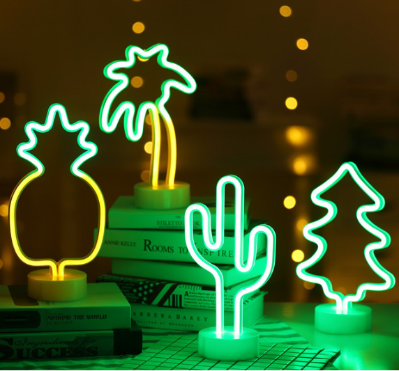 Table Decor Battery USB Operated Flamingo Rainbow letters custom led neon lights