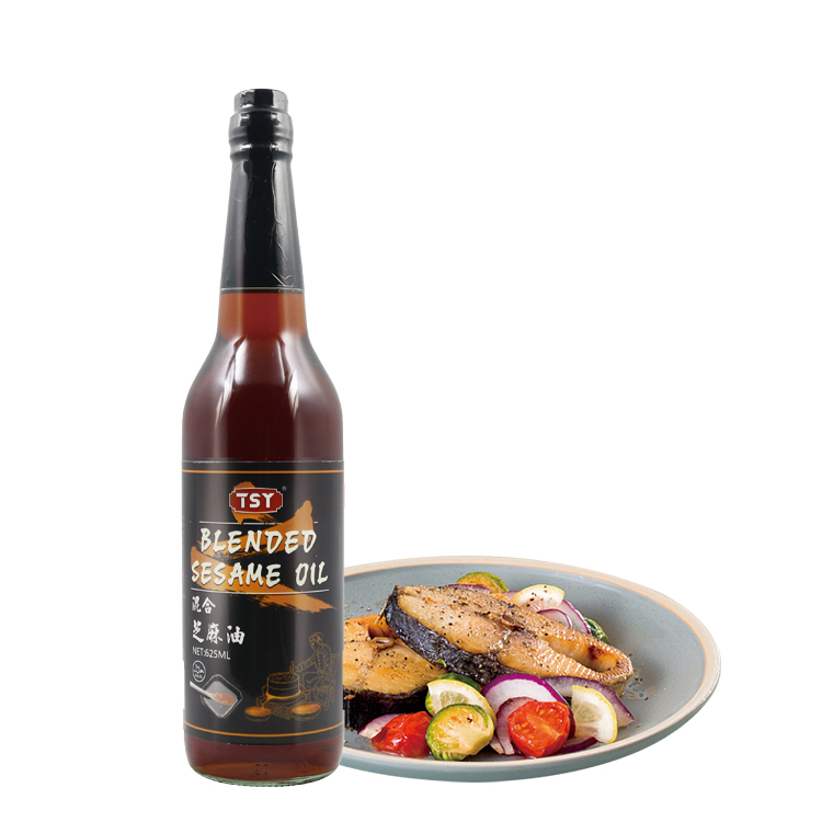 TSY Food Restaurant Style Chinese Brands Wholesale Bulk Halal Vegetable Cooking Cold Pressed Pure Black Sesame Seed Oil