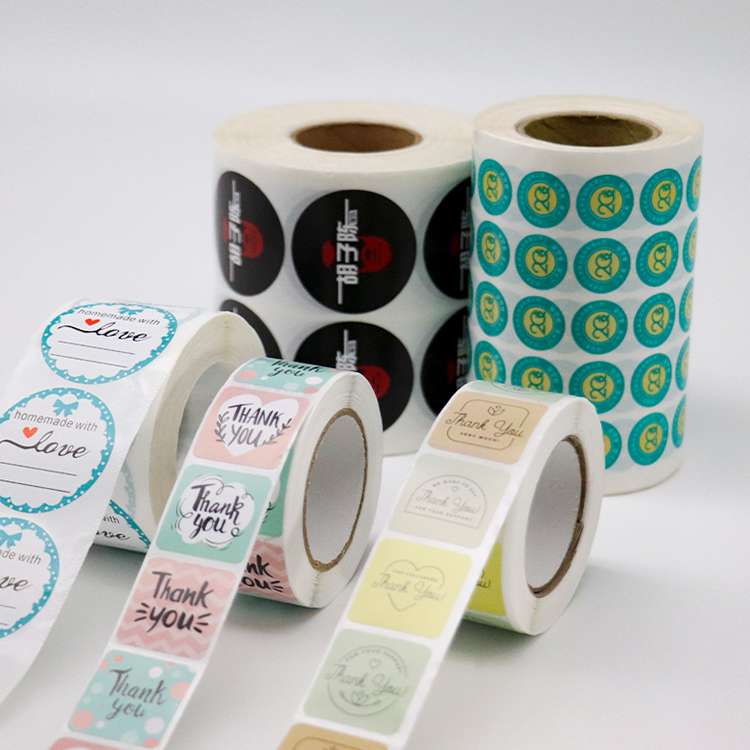 Wholesale Recyclable Custom stickers 100pcs Printed Thank You Stickers For Small Business