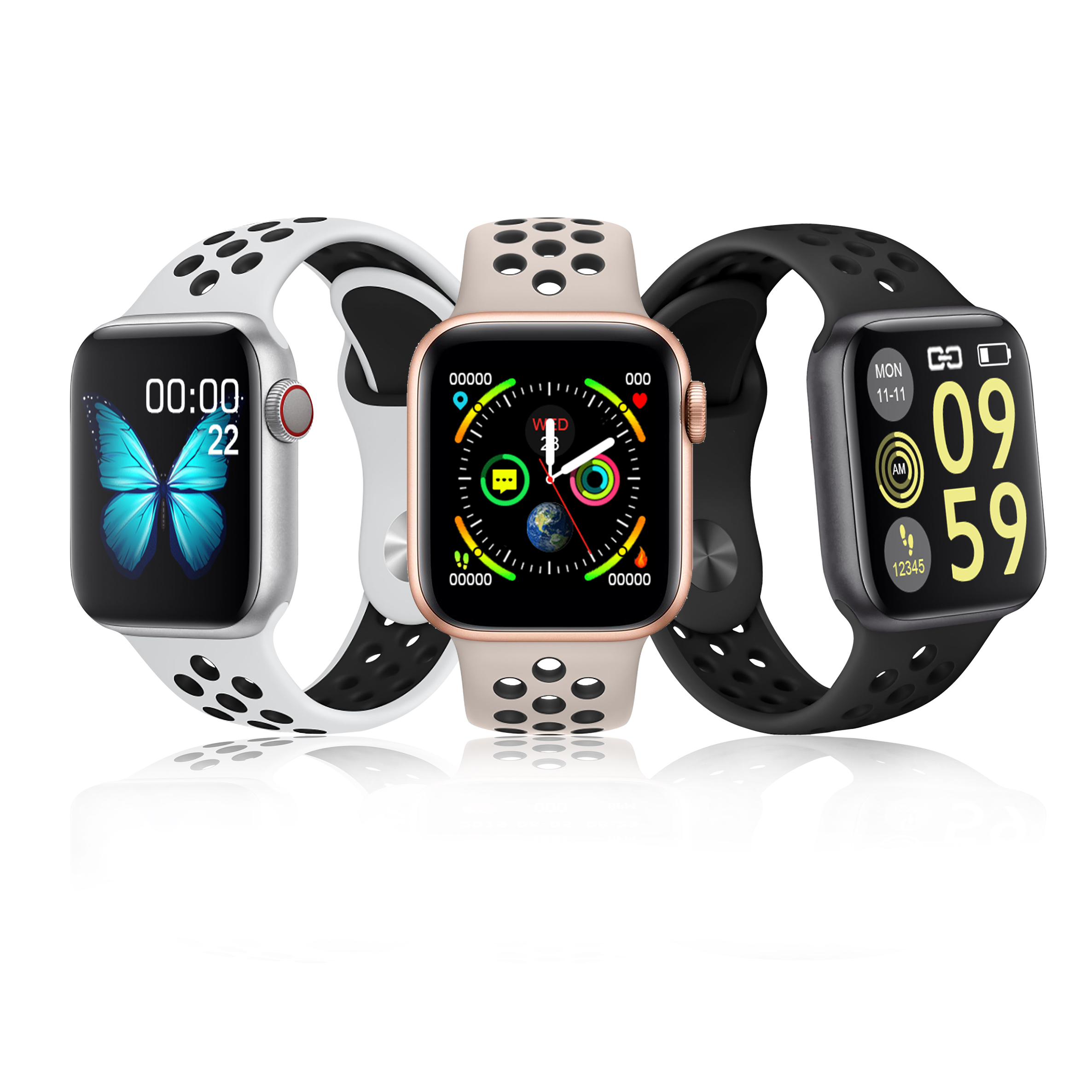 2021 Newest full touchscreen health tracker waterproof Pedometer monitoring activity phone watch TB1