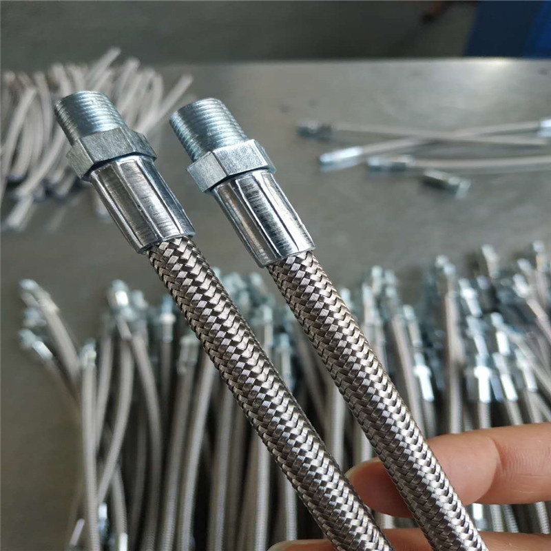 Китай SS304/316 плетеные шланги из нержавеющей стали с PTFE гладким отверстием или плоским отверстием ^