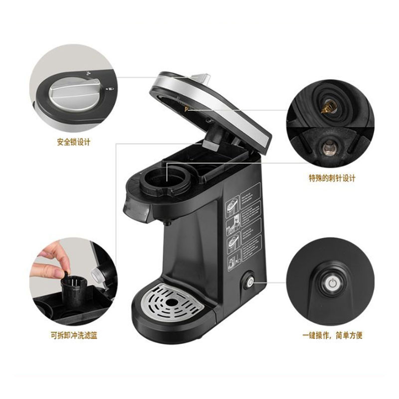 Automatic coffee machine imported household freshly ground Italian American touch screen office small coffee machine