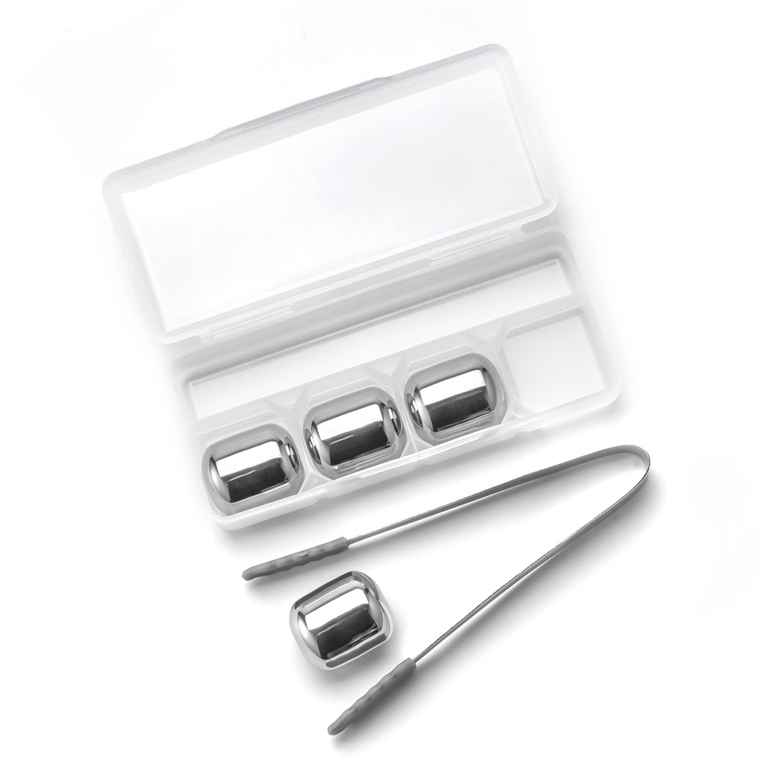 Sustainable Stainless steel quick-frozen ice cubes 4 pack for Whiskey Wine juice Cyclic use For Xiaomi Circle Joy