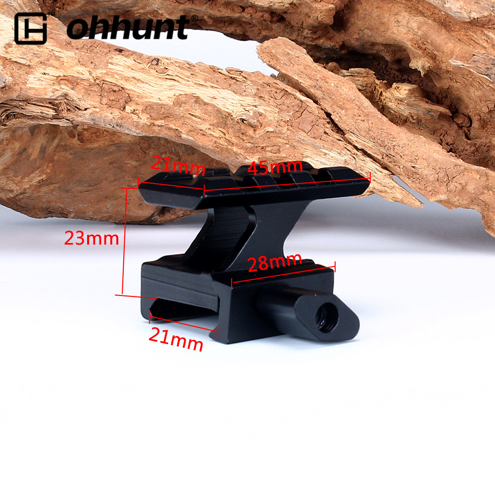 Отправка из США Ohhunt, высокий профиль, компактный, 3 слота, Picatinny Weaver Rail для фонарика red dot lase