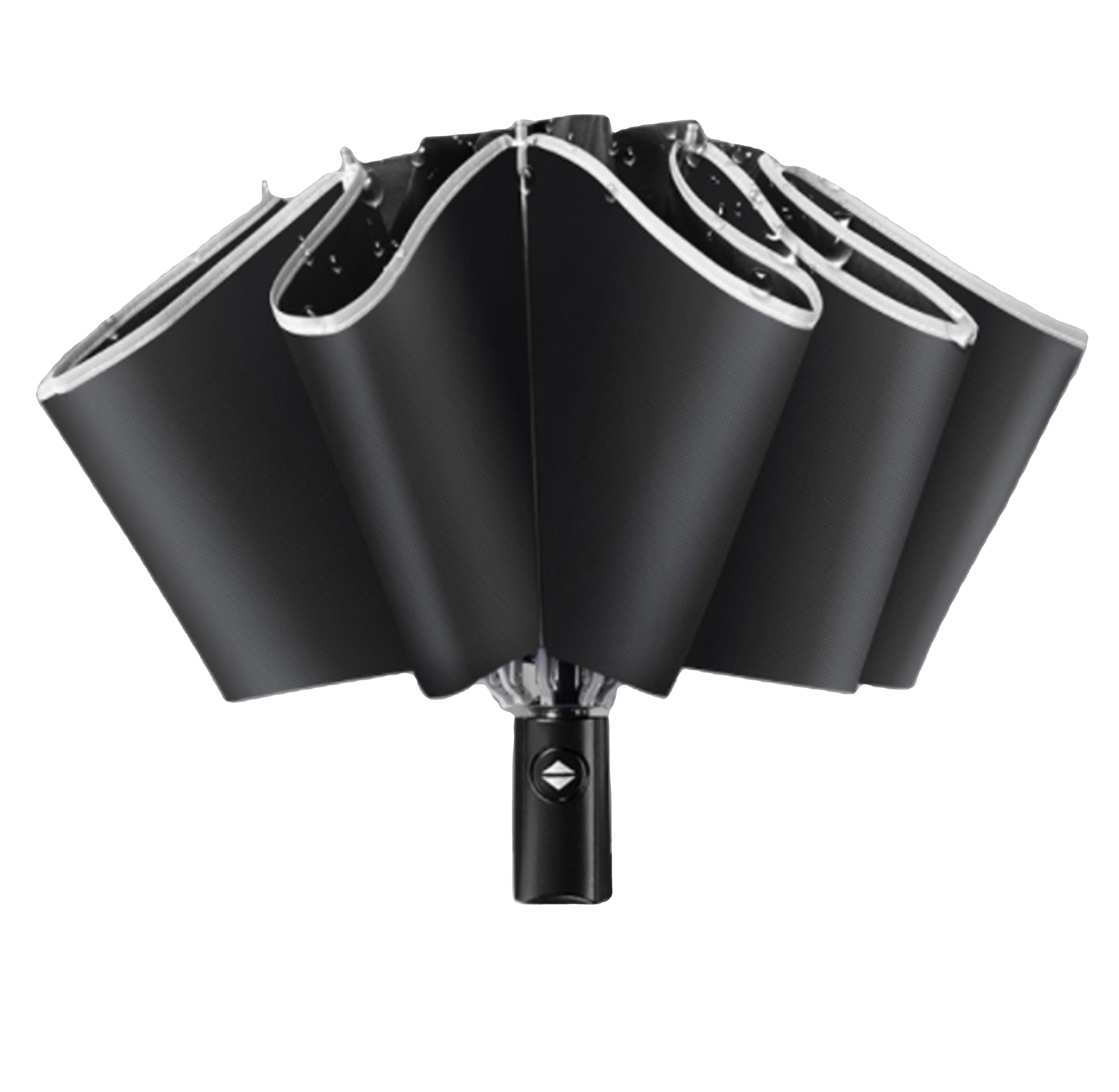 3 Fold Auto open logo printed umbrella 23 inch with reflective edge automatic umbrella uv coating