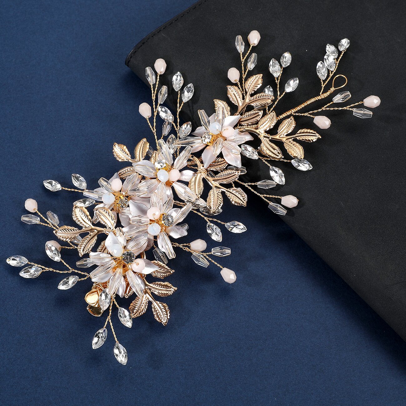 Fashion Style Alloy bridal Hair Clips Crystal Fashion Metal bridal Hair Accessories wedding for Women and Girls